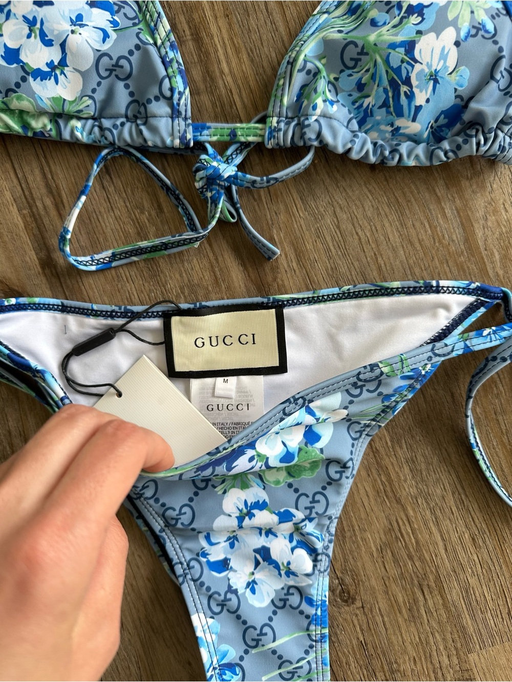 Gucci Floral Blue Bikini Set - Picture 4 of 5